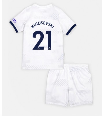 Tottenham Hotspur Dejan Kulusevski #21 Replica Home Stadium Kit for Kids 2023-24 Short Sleeve (+ pants)